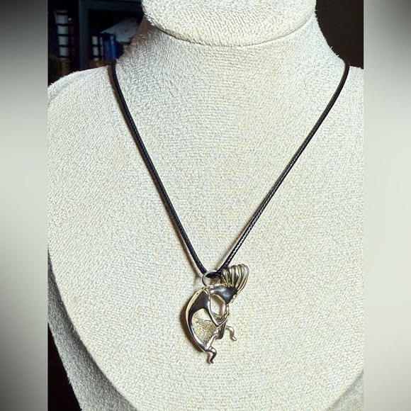 ATI Mexico 925 Sterling Silver Kokopelli Pendant, Taxco, Modernist, 1.25 in” - Picture 1 of 7
